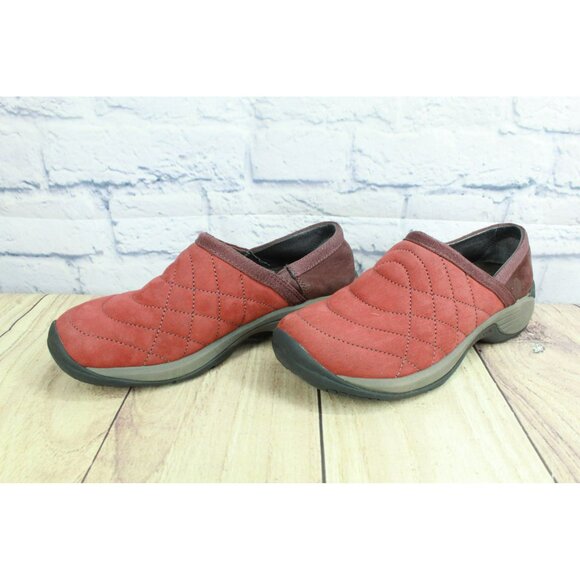 Merrell Encore Quilt Madder Clogs Size 6.5  Red Round Toe Slip-On Shoes J66574 - Picture 2 of 9